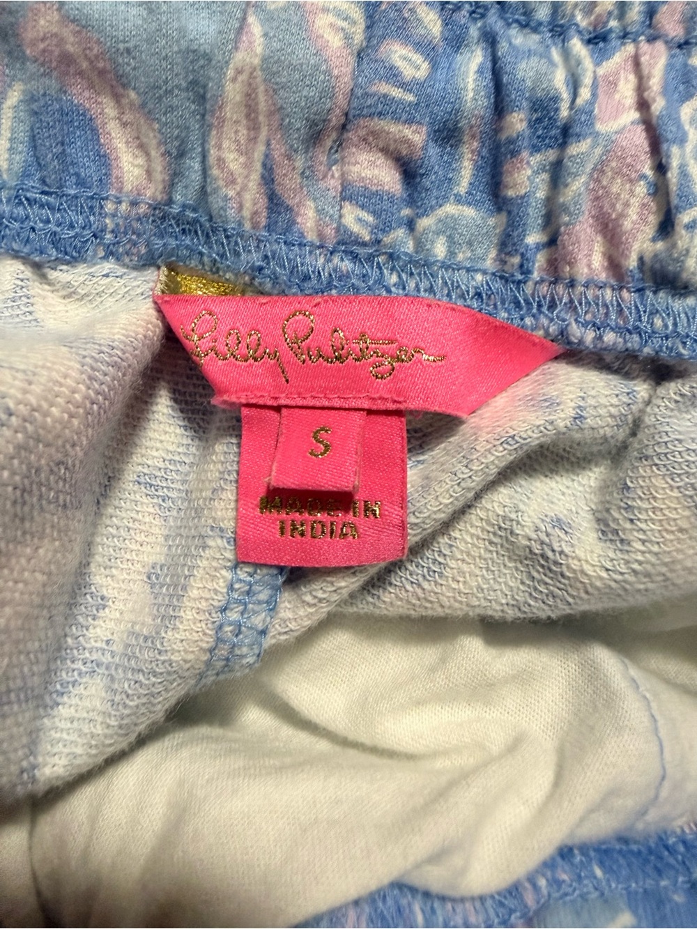 Lilly Pulitzer Blue Sea Life Print Jogger Pants Size Small - Picture 5 of 5